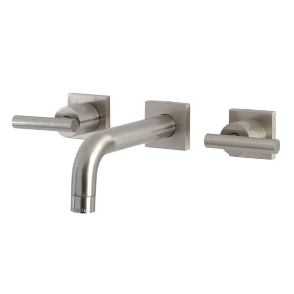 Kingston Brass KS6128CML Two-Handle Wall Mount Bathroom Faucet, Brushed Nickel KS6128CML - main